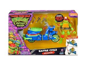 TORTUGA NINJA SET FIGURA Y MOTO LANZA PIZZAS COD 83430 RAPHAEL