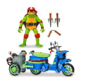 TORTUGA NINJA SET FIGURA Y MOTO LANZA PIZZAS COD 83430 RAPHAEL - Imagen 3