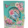DIARIO INTIMO MARIPOSAS ESTUCHE CON CANDADO VERDE COD 2203