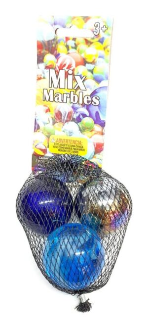 BOLITAS CANICAS BOLON X 3 EN RED COD 0598 VIOLETA - Imagen 3