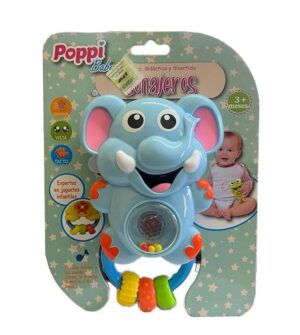 SONAJERO DE ANIMALITOS CON LUZ Y SONIDO POPPI COD 6751 ELEFANTE