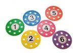JUEGO AGUA DISCOS NUMERADOS SUMERGIBLES X 6 COD 8923