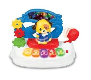 PIANO DIDACTICO PERRITO BAILARIN LUZ Y SONIDO WINFUN COD 0796-NL - Imagen 2