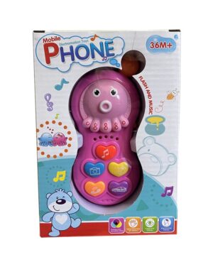 TELEFONO INTECTAIVO CON LUZ Y SONIDO COD 53123 ROSA