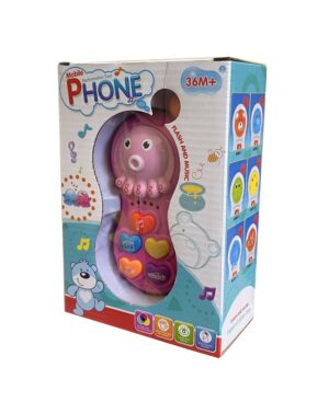 TELEFONO INTECTAIVO CON LUZ Y SONIDO COD 53123 ROSA - Imagen 2