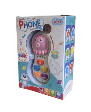 TELEFONO INTECTAIVO CON LUZ Y SONIDO COD 53123 BLANCO - Imagen 2