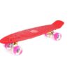 SKATE PATINEA PENNY MINI LONGBOARD CON LUCES COD 3048 ROJO