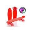 SKATE PATINEA PENNY MINI LONGBOARD CON LUCES COD 3048 ROJO - Imagen 3