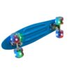 SKATE PATINEA PENNY MINI LONGBOARD CON LUCES COD 3048 CELESTE - Imagen 2