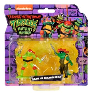 TORTUGA NINJA MINI FIGURA BLISTER X 2 COD 83310 RAPH VS LEATHER