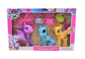 SET X 3 PONIS PARA PEINAR CON ACCESORIOS COD 50527