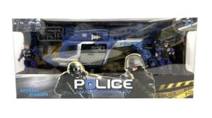 SET DE POLICIA FIGURAS ARTICULADAS Y VEHICULOS VR1 99345 PLAYSET 1