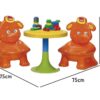 RONDI 2 SILLAS Y MESA DE CONSTRUCCION CON BLOQUES COD 3130 - Imagen 2