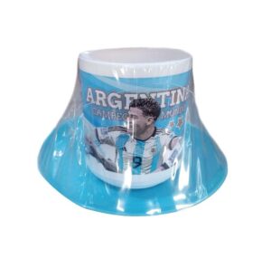 TASA CON PLATO PLASTICO ARGENTINA CAMPEON COD AF046 - Imagen 2