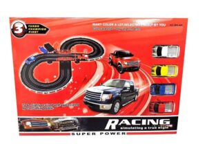 PISTA DE AUTO GRANDE C/ 2 CAMIONETAS Y CARCASAS COD 589-40A - Imagen 4