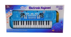 ORGANO TECLADO ELECTRONICO C/MICROFONO 37 KEYS VR3 MTK008 9 MODELO: C - MTK008 CELESTE