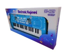 ORGANO TECLADO ELECTRONICO C/MICROFONO 37 KEYS VR3 MTK008 9 MODELO: C - MTK008 CELESTE - Imagen 4