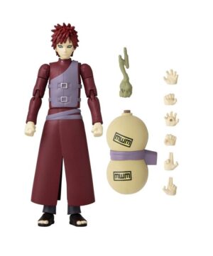 NARUTO FIGURA ANIME HEROES GAARA ARTICULADO 17 CM COD 36906 - Imagen 2