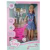 MUÑECA TINY EN EL SUPERMERCADO C/ ACC VR4 53740 ENTERIZO AZUL Y BLANCO