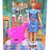 MUÑECA TINY EN EL SUPERMERCADO C/ ACC VR4 53740 ENTERIZO AZUL Y BLANCO - Imagen 2
