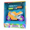MOTO PARA ARMAR Y DESARMAR VR2 IKUSUAL59 NARANJA Y GRIS