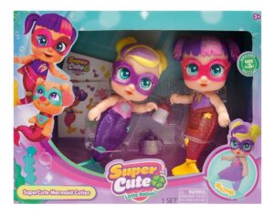 MINI MUNECA SUPER CUTE SIRENA X2 CON MAMADERA VR2 SC046 SOFI Y SISI