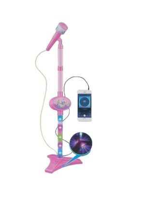 MICROFONO INFANTIL KARAOKE LUZ Y SONIDO MP3 VR2 8830 8831 MICROFONO SINGER NENA - Imagen 2