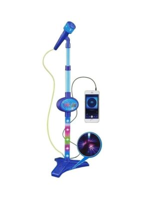 MICROFONO INFANTIL KARAOKE LUZ Y SONIDO MP3 VR1 8830 8831 MICROFONO ROCK NENE - Imagen 2