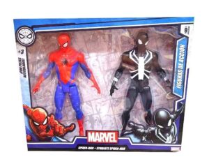 FIGURAS X 2 SPIDERMAN Y SPIDERMAN NEGRO COD 54495