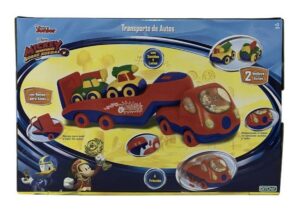 DISNEY TRANSPORTADOR C/2 AUTOS FRICCION LUZ SONIDOS COD 2021 - Imagen 3