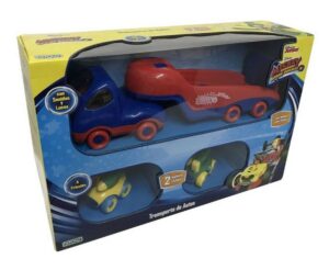 DISNEY TRANSPORTADOR C/2 AUTOS FRICCION LUZ SONIDOS COD 2021 - Imagen 4