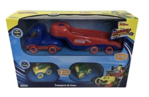 DISNEY TRANSPORTADOR C/2 AUTOS FRICCION LUZ SONIDOS COD 2021 - Imagen 2