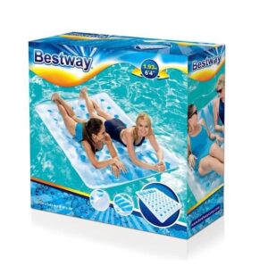 BESTWAY COLCHONETA DOBLE  VASOS 193X142 CM COD 43055