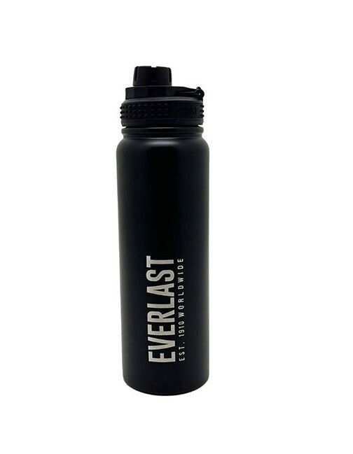 BOTELLA DE AGUA TERMICA INOX EVERLAST 800 ML COD 16447 NEGRO