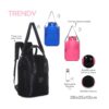 MOCHILA BOLSO METERO TRENDY TERMO MATE COD 16330 AZUL - Imagen 4