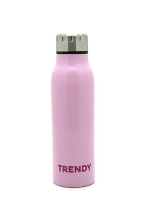 BOTELLA TERMICA TRENDY ACERO DOBLE CAPA INOX  COD 16442 ROSA