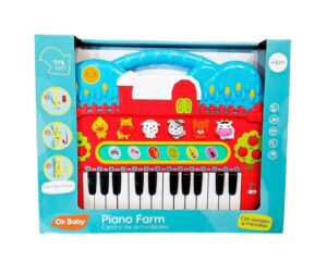 PIANO TECLADO MUSICAL GRANJA CON SONIDO Y MELODIAS COD OKBB0320
