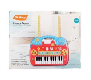 PIANO TECLADO MUSICAL GRANJA CON SONIDO Y MELODIAS COD OKBB0320 - Imagen 3
