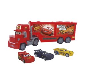 DISNEY CARS CAMION MACK DELUXE A FRICCION AUTOS X 3 COD 2451 - Imagen 2