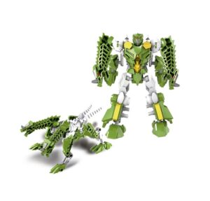 ROBOT CONVERTIBLE TRANSFORM BEAST FIGHTERS COD 2404 VERDE - Imagen 2