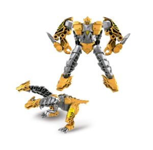 ROBOT CONVERTIBLE TRANSFORM BEAST FIGHTERS COD 2404 AMARILLO - Imagen 2