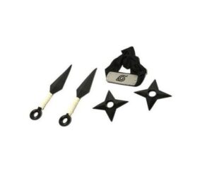 SET NARUTO SHIPPUDEN 2 KUNAI 2 ESTRELLAS Y VINCHA COD 8131 - Imagen 3