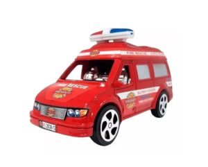 CAMIONETA A FRICCION AMBULANCIA POLICIA BOMBERO COD 2638 BOMB - Imagen 2