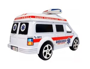 CAMIONETA A FRICCION AMBULANCIA POLICIA BOMBERO COD 2638 AMBU - Imagen 3