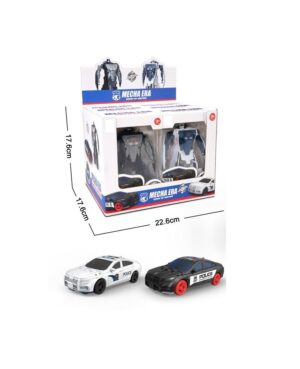 AUTO ROBOT TRANSFORMABLE MECHA ERA COD SUR1063 AZUL BLANCO - Imagen 3
