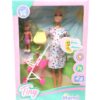 MUÑECA TINY EMBARAZADA C/ SU COCHECITO E HIJA COD 53865 MODEL 3