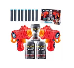 X-SHOT EXCEL PISTOLA X 2 DARDOS Y TACHOS 24 MTS COD 01160 - Imagen 2