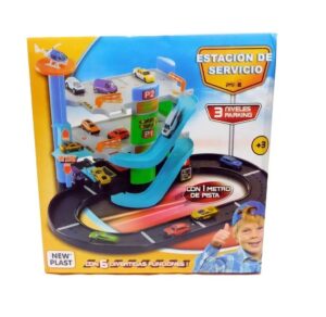 NEW PLAST ESTACION DE SERVIVIO 3 NIVELES CON PISTA COD 10628 - Imagen 3