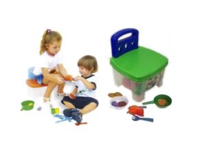 NEW PLAST SILLA BANQUITO CON UTNSILIOS Y COMIDA COD 282 - Imagen 2