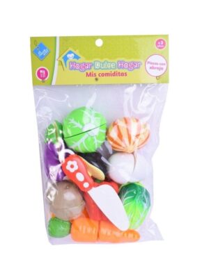 JUEGO DE COMIDAS CON ABROJO VEGETALES EL DUENDE AZUL COD 7472